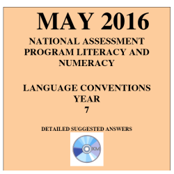 Year 7 May 2016 Language - Answers
